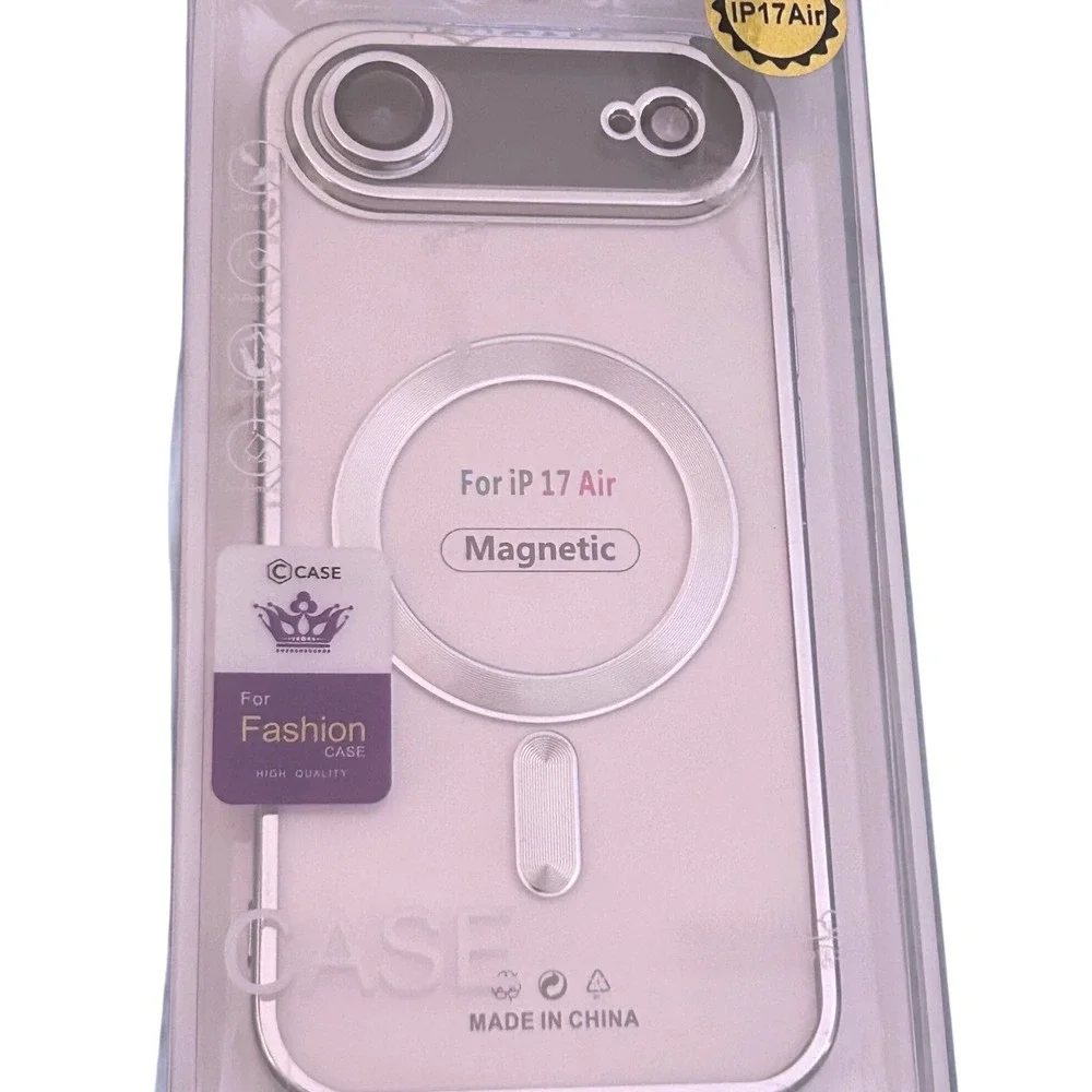 CCase iPhone 17 Air Magnetic Protective Case Clear Silver
